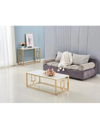 Table Basse Sophie Marbre Blanc Gold online