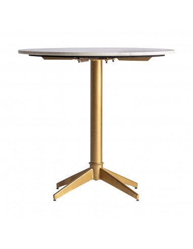 ROUND WHITE & GOLD, MARBLE BAR TABLE SAYDA offre 