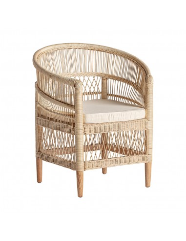 NATURAL, RATTAN CONTEMPORARY ARMCHAIR ELNA JUSQU'A -70%! 