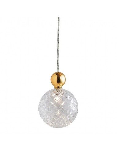 Suspension UVA  Crystal pendant lamp M Ø 7cm Small check Gold ball -EBB&FLOW suggérées chez