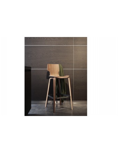 Tabouret en bois de Noyer GRACIA STOOL, AVEC COUSSIN- MOBLES 114 s'inspire de l'anatomie humaine